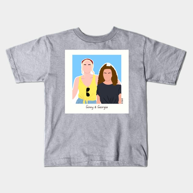 Ginny and Georgia Kids T-Shirt by jocela.png